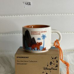 Starbucks Animal Kingdom “You Are Here” Ornament Mini Mug