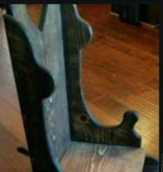 Antique Child's Rocking Chair With A Heart In The Head Portion Of The Chair