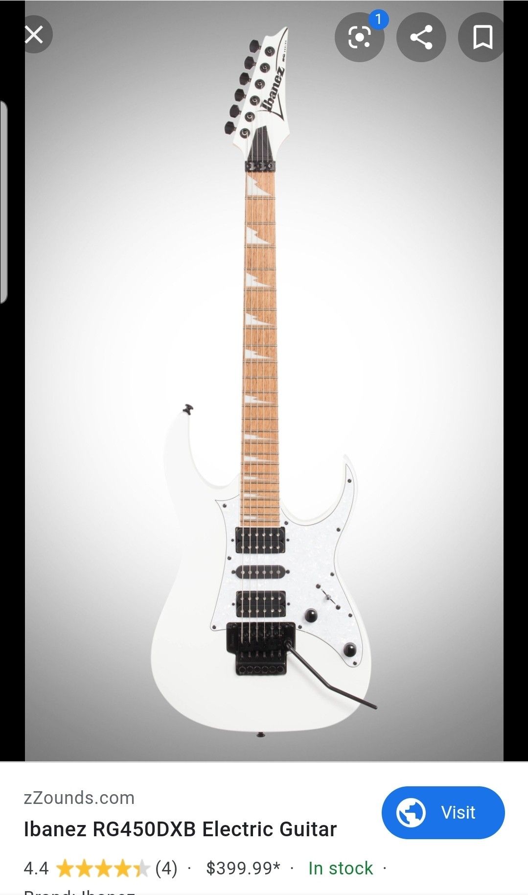 Ibanez rg series guitar