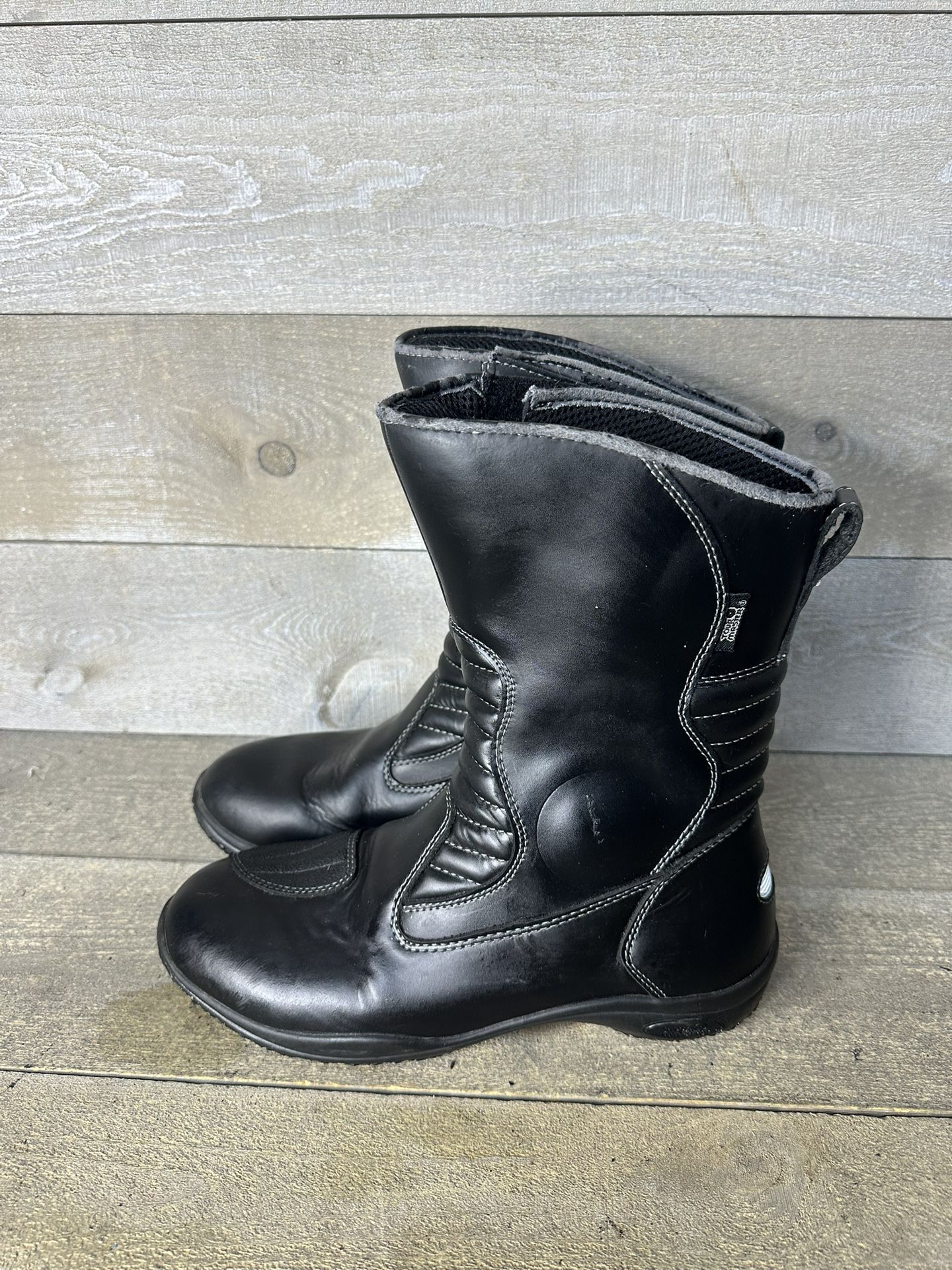 Tour Master Solution Motorcycle Boots Men's Sz 9 M Waterproof Road Riding Black