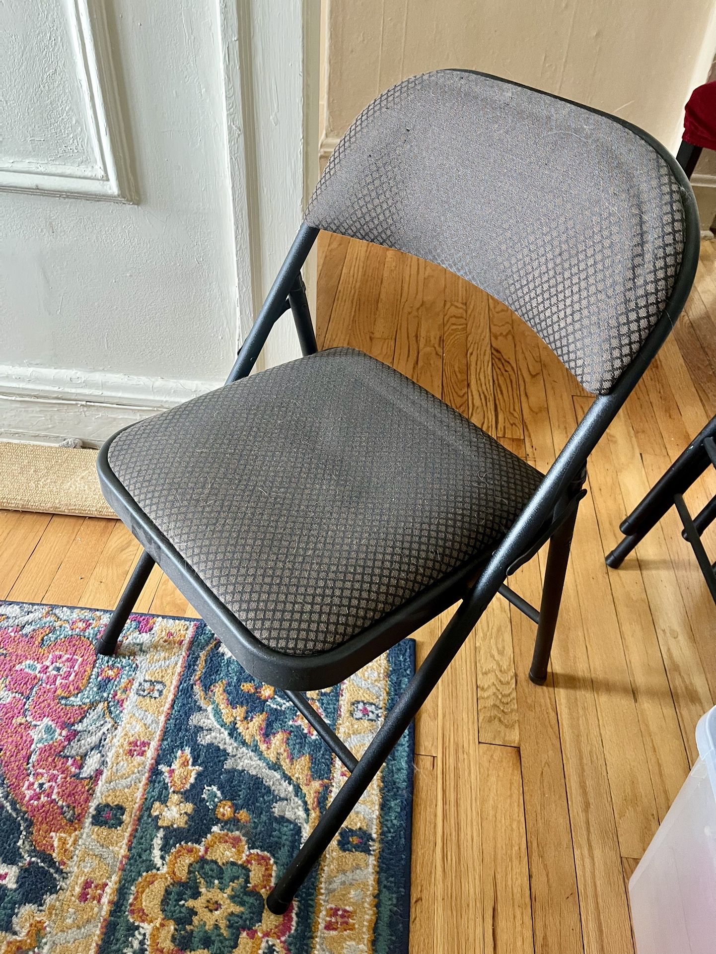 Upholstered Folding Chairs - Set Of 4