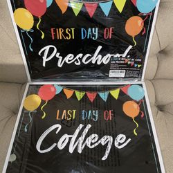 New 16 years-Preschool To College Photo Signs