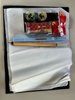 Japanese Calligraphy Set with Brush and Ink