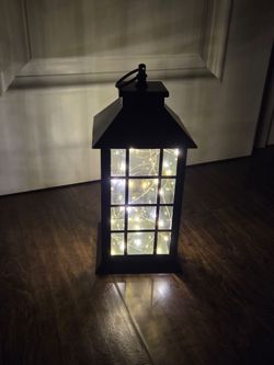 Lantern black LED lights