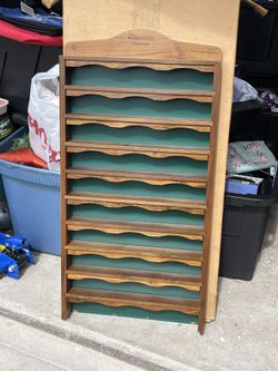 Chevron vintage car Display Case, New But Needs Help