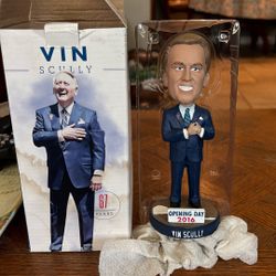 Rare Opening Day Vin Scully Bobblehead 
