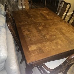 Table Chairs and Buffet 