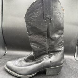Ariat Western Cowboy Leather Boots Men's Size 8.5EE Classic Black Style 10002192
