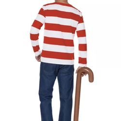 Spirit Halloween Where’s Waldo Adult Costume X-Large NEW