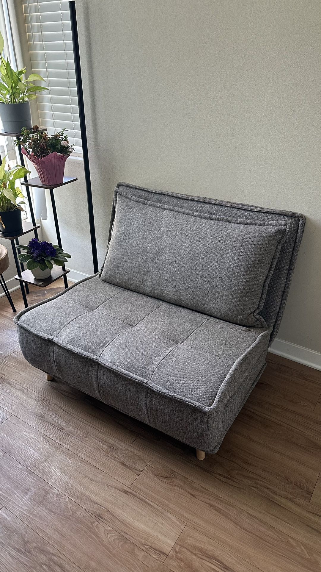 Convertible Upholstered Accent Chair – Turns into Bed (Set of 2)