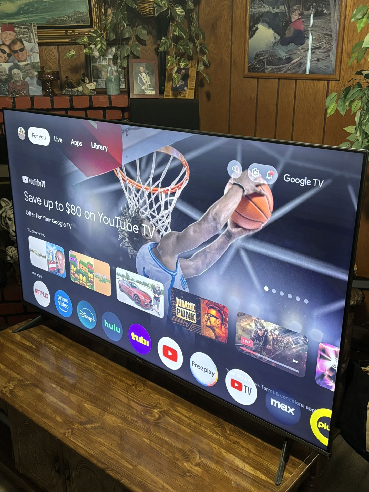 Hisense 65" Class A6 Series LED 4K UHD Smart Google TV