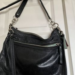 It’s Very Nice Black Leather Coach Bag 