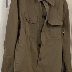 Banana Republic Shirt Jacket Button/zip Size M