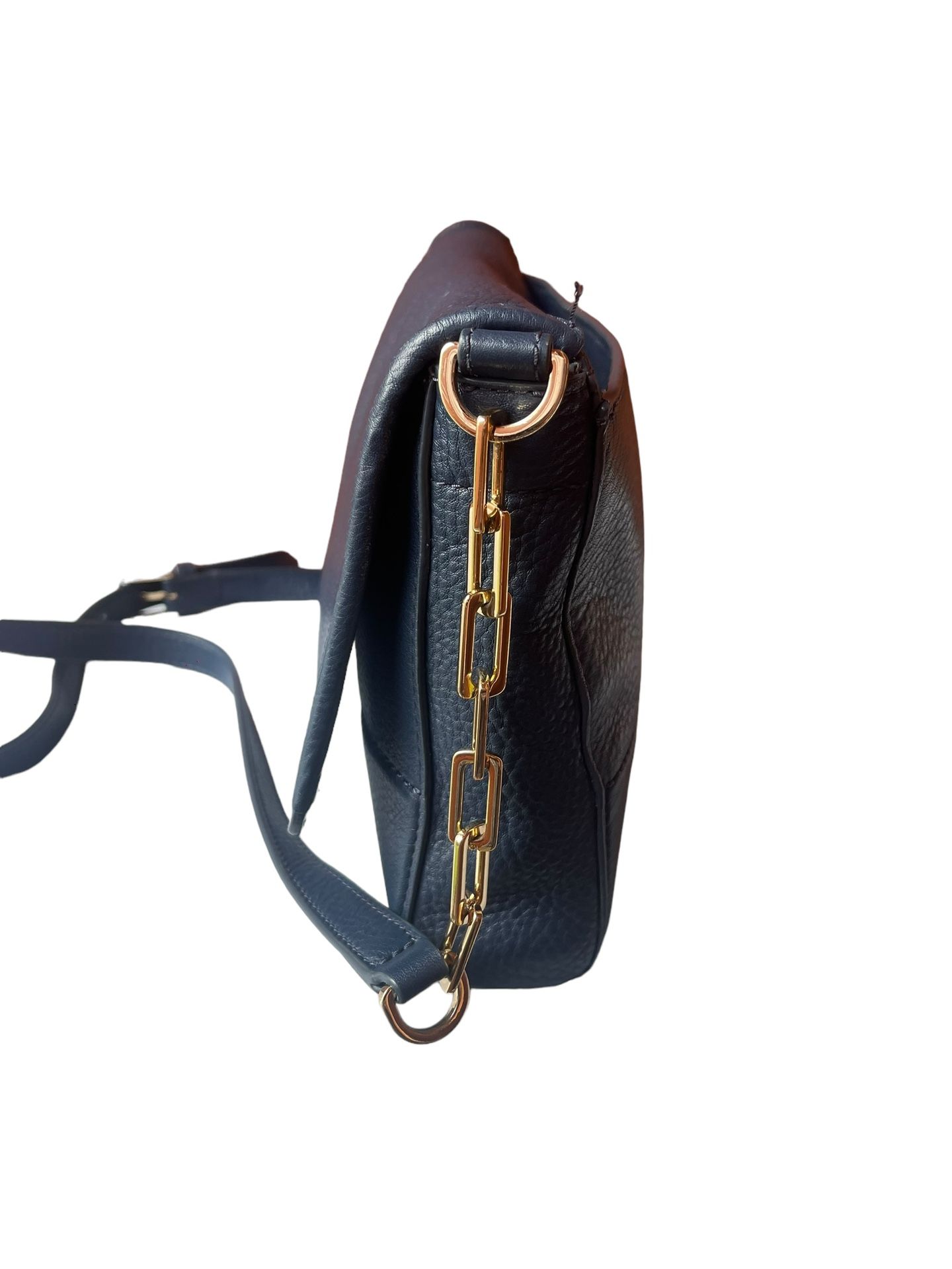 Tory Burch Britten Leather Fold Over Crossbody Bag