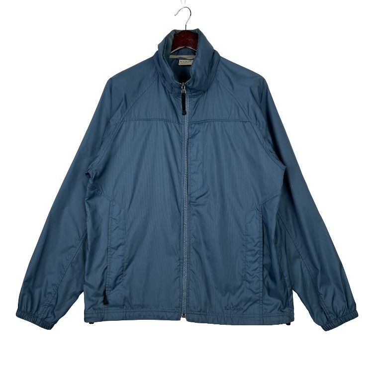 VINTAGE LL.Bean Zipper Windbreaker Blue SZ SMALL