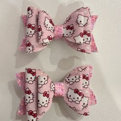 Hello Kitty Hair Bows 