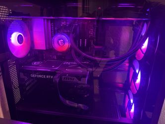 MSI Gaming PC Setup (Desktop, Keyboard, Mouse, Monitor)