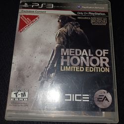 Medal Of Honor Limited Edition For Ps3