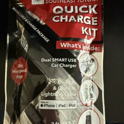 Brand new iPhone/iPad/iPod Cables And Vehicle Charge Kit