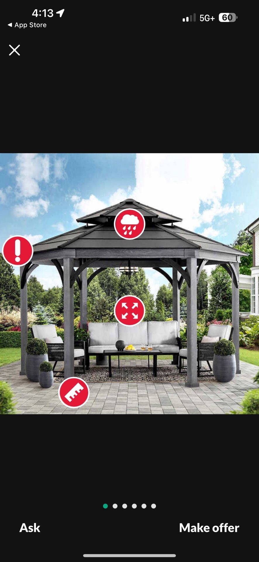 Sunjoy Ashland Hexagonal Gazebo