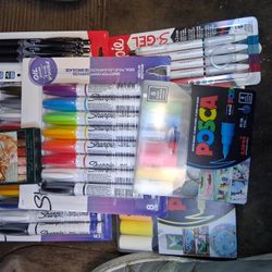 Paint Markers(oil And Water Based) Gel Pens