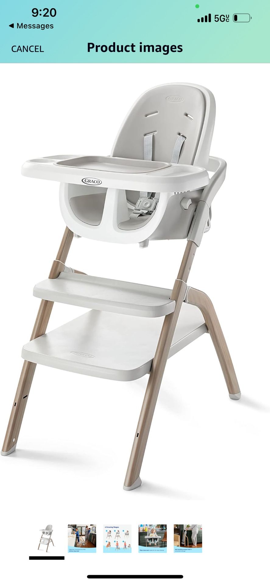 Graco Everystep Slim in HighChair