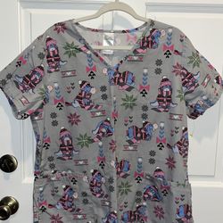 Disney Eeyore Women’s Sub Scrub Top Size Large