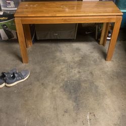 Tan Wood Table As Is