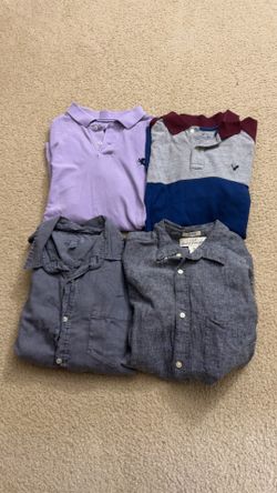 4 Men’s Large Collared polo/ Shirts – Excellent Condition!