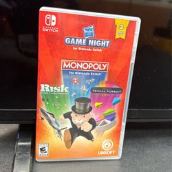 Game Night Monopoly Nintendo Switch