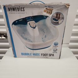 Homedics - Bubble Mate Foot Spa - Massaging Bubbles Smooth Overworked Feet - New Openbox