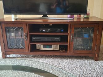 Wooden TV stand