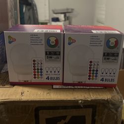 2 Packs Of 4 Led Light Bulbs 