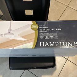 60in Indoor And Outdoor Ceiling Fan With Withe Finish