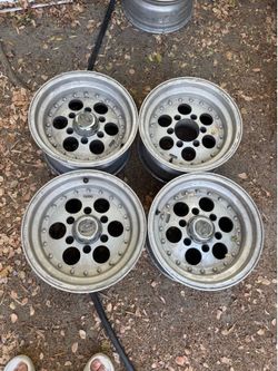 15 inch Aluminum Champ 500 rims 6x5.5 / 6x139.7 bolt pattern 15” Jeep Ford Chevrolet GMC Nissan 4x4