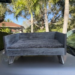 Small wooden raised bed for small dogs