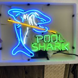 “Pool Shark”  Neon Sign