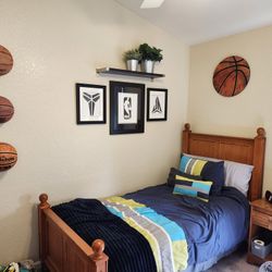 Wood Twin Bed