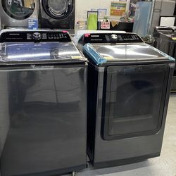 New Samsung set washer 5.3 cu ft  and dryer 7 cu ft