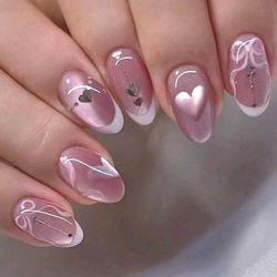 24 PCS PRESSED ON NAILS 