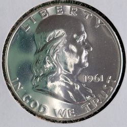 1961 Franklin Gem Proof Silver Half Dollar