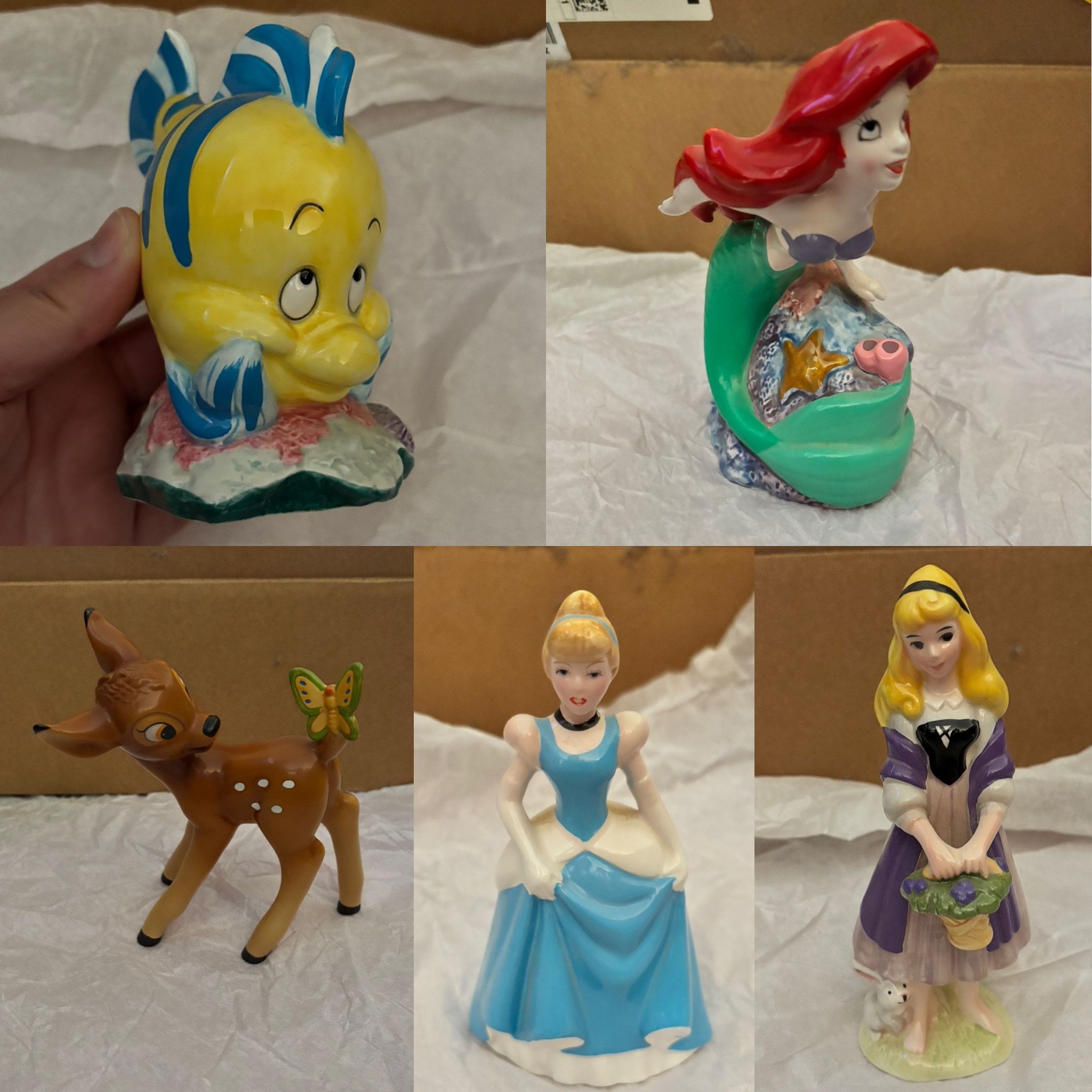 Vintage Disney Porcelain Figurines