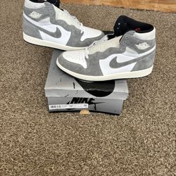 Air Jordan 1 Retro High Washed Black Size 10.5