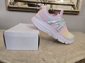 Athletic Odor Control Memory Foam Girl's Shoes Size 1