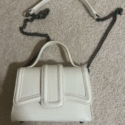 Zara White Crossbody/hand Purse 