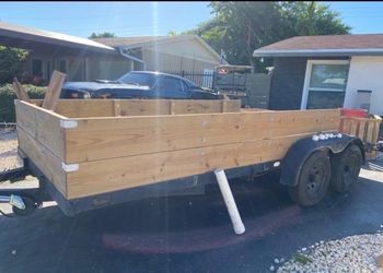 Open trailer 7x18 (no lift gate)