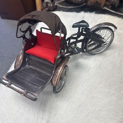 Rickshaw Figurine Decor