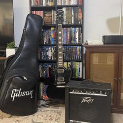 Electric Guitar, Epiphone  SG + Amp & Case