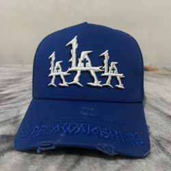 RUDE AWAKENINGS BLUE THORNS LALALA MENS SNAPBACK HAT ONLY! RDLATHORNS BLUE