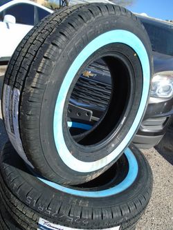 225/75/15 New Gripmax Classic G/T White Wall Tires